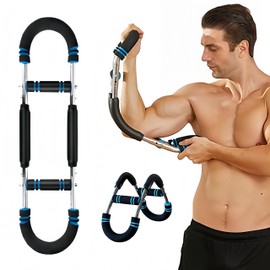 Twister Arm Trainer, 40-110lb Adjustable Chest Workout Equipment, Arm Trainer, Portable Power Twister Bar, Detachable Design Fitness for Home & Gym Fitness Equipment