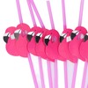 100Pcs Flamingo Drinking Straws Cute Pattern Environmentally Friendly Bendable Cocktail