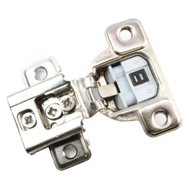 Salice 106 Degree Silentia E-Centhree 1/2" Overlay Screw On Soft Close Cabinet Hinge with 3 Cam Adjustment CUP37D9R (5 Pack)