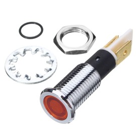 Alamor 12V 10mm LED Dashboard Dash Indicator Warning Signal Light Lamp-Yellow