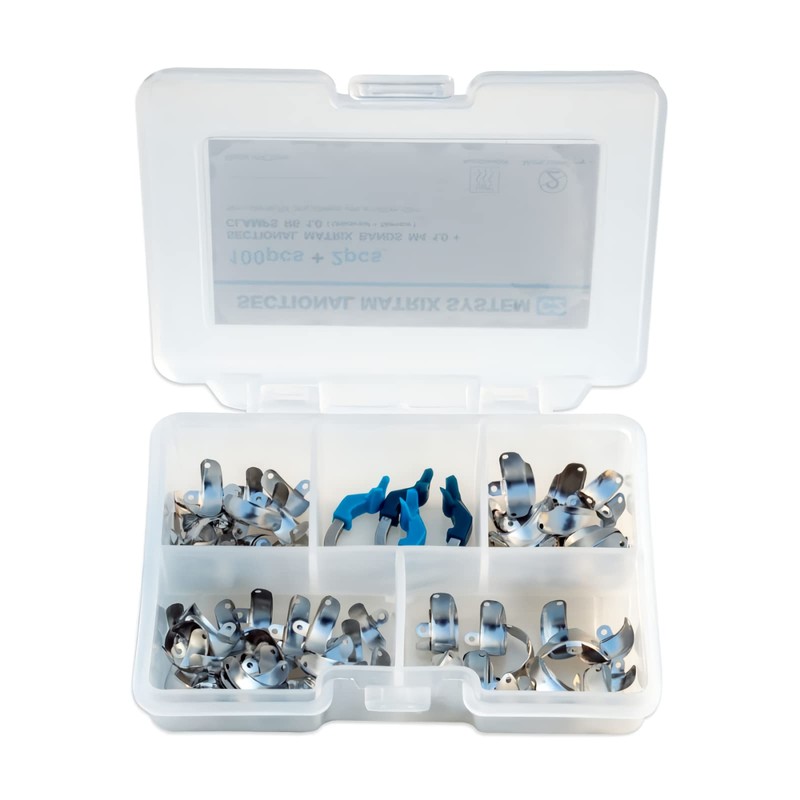 Dental Matrix Ring Set, Dental Sectional Contoured Matrix Bands Nickel