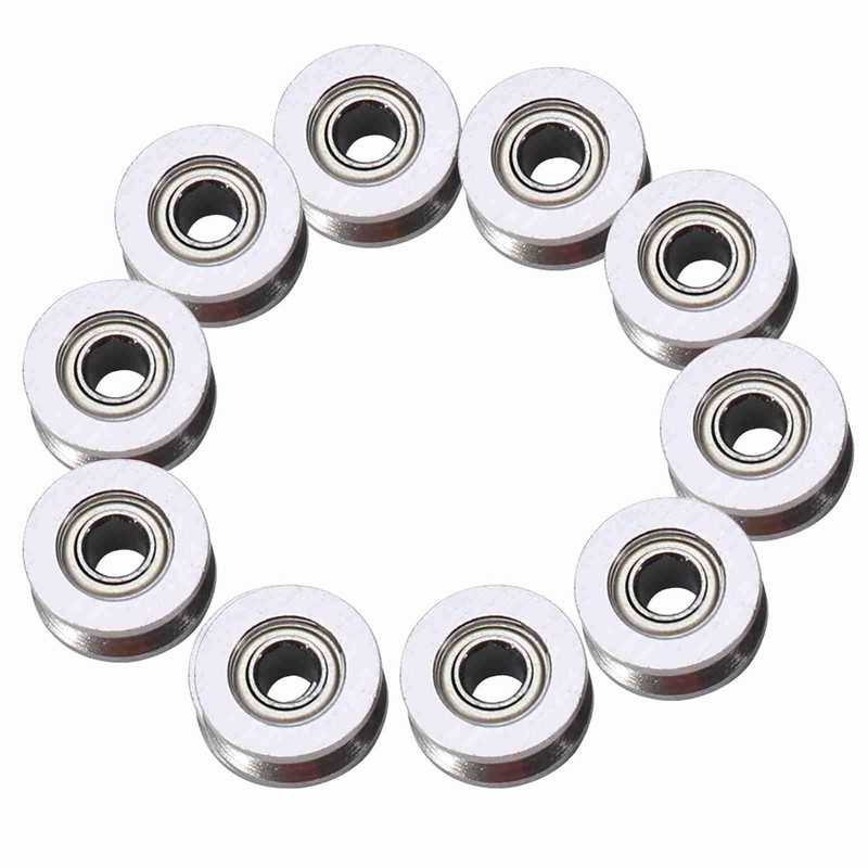 V624ZZ V Deep Groove Ball Bearing Pulley 10pcs For Rail