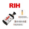 RIH Pneumatic Lever Operated Manual Switch Valve 1/4"NPT Solenoid Valve