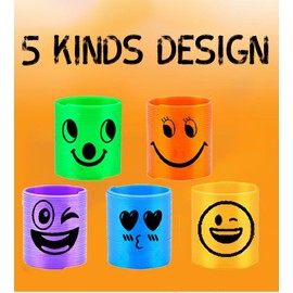 Irnushka 30 Pcs Mini Spring Party Favors for Kids, Mini Plastic Coil Spring Toy Goodie Bags Stuffers for Birthday Party, Classroom Prizes Kids Prizes, Small Bulk Toys Gifts