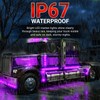 10 Pcs 3/4 Inch Mount Purple LED Clearance Marker Bullet