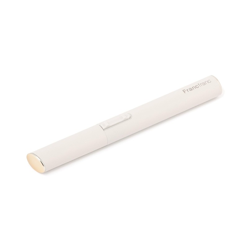 Francfranc Salon Compact Shaver White Face Shaver with Eyebrow Comb