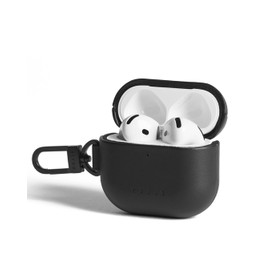 Mujjo Echelon Leather Case for AirPods Pro (3rd Gen) - Wireless Charging Compatible - Durable & Luxurious Design - Secure Fit - Premium Leather - Black