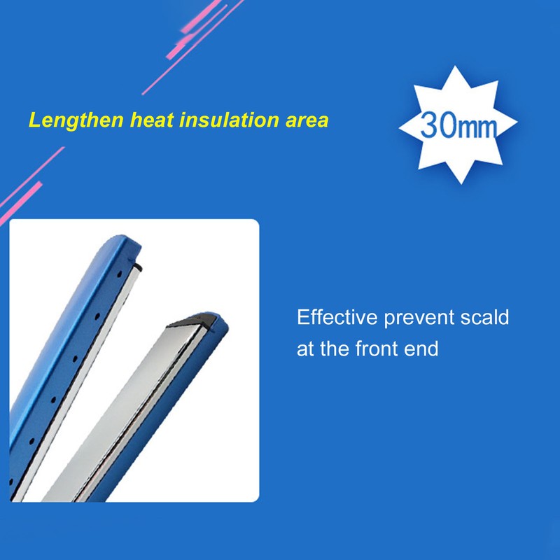 45mm Panel Dual Use Hair Straightener Curler Negative Ion Adjustable