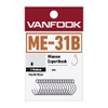 Vanfook ME-31B Minnow Experthook Single Hooks, Medium Wire Inline Eye