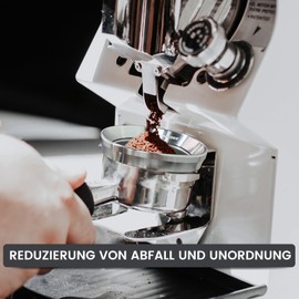 HOLIHOKY Dosing Ring 51 mm, Stainless Steel Dosing Funnel with 8 Strong Magnetic, Coffee Dosing Ring, Barista Accessories, Dosing Funnel, Coffee Dosing Ring for 51 mm Portafilter