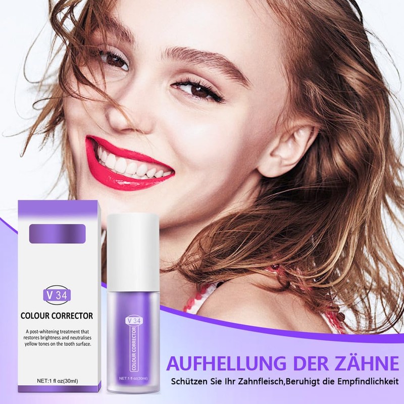 Toothpaste White Teeth, Purple Teeth Whitening Toothpaste, Gum Removal, Gum