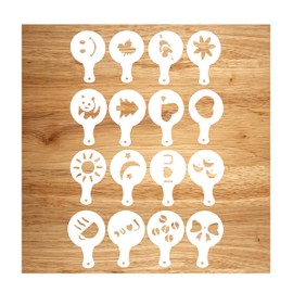 NUWAVE Coffee Art Stencils – Set of 16