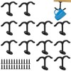 Lemecima 12 Pcs Zinc Alloy Ceiling Double Hook Cabinet Wardrobe
