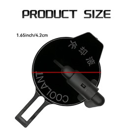 SWQS Coolant Reservoir Tank Cap for Toyota Engine Coolant Expansion Tank Cap 16471-0A030 Radiator Coolant Caps Replacement for Toyota Sienna 2004-2010, Lexus RX330 2004-2006 & RX350 2007-2009 (Black)