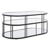 Safavieh Home Collection COF6402 Table, Matte Black/Glass