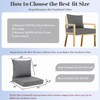 Outdoor Deep Seat Cushions Set, 24x24x4.3 inch, Fade Resistant, Waterproof