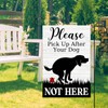 Avezano Please Pick Up After Your Dog Garden Flag Funny