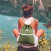 Drawstring Backpack String Bag Sackpack Cinch Water Resistant Nylon for