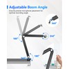 Musclez Microphone Boom Arm, Adjustable Metal Microphone Stand, Hidden Microphone