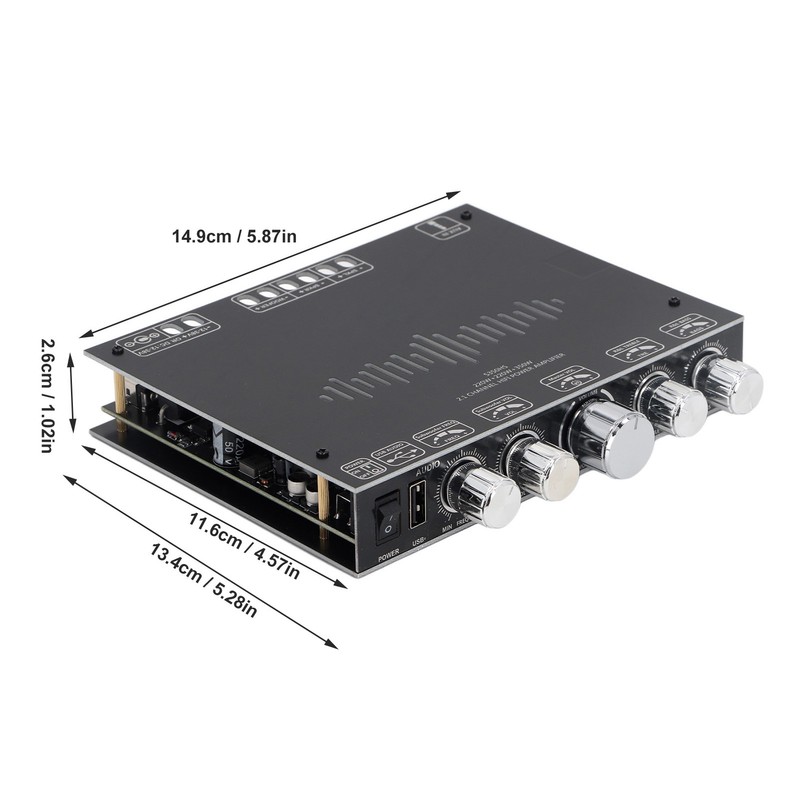 BT 5.1 Amplifier Board Stereo 2.1 Channel 350W 220W X