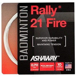ASHAWAY Rally 21 Fire Badminton String Set - White