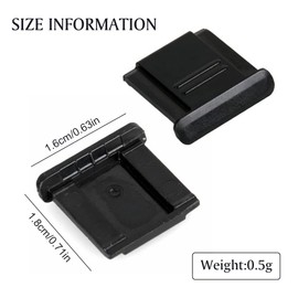 Hot Shoe Cover, BS-1 Protective Flap Hot Shoe Cover, Hot Shoe Cover, Protective Cap for Hot Shoes, Hot Shoe Cover Cap Suitable for Nikon, Panasonic, Olympus Etc., Pack of 4