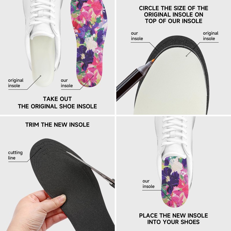 No Show Socks for Women, Shoe Inserts,Sockless,Anti Odor No Slipping,Washable