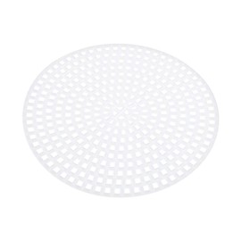 Milisten Round Cross-Stitch Grid Board 30Pcs Cuttable Plastic Mesh Sheets for DIY Crafts 3In/7.7Cm Ideal for Needlework and Creative Projects