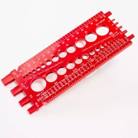 Unbranded Nut Thread Bolt Identifier Hand Tool Measure Gauge with Metric Imperials Ruler