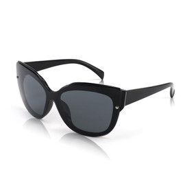 FEISEDY Cateye Polarized Sunglasses for Women Oversized Cat Eye Shades Fashion Mirrored Sun Glasses B2796