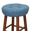 Klear Vu Raindrops The Gripper Non-Slip Tufted Cushion, Round Barstool