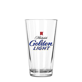 Michelob Ultra Pint Beer Glass, 16 oz, Clear