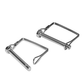 HEAVYTOOL Pipe Folding Pins with Snap Lock Square Shackle 8 mm x 70 mm (Pack of 10) PTO Pin Folding Pin Pipe Safety Pins for Pipes Locking Pins for Pipes Folding Connector for Pipes Pipe Cotter Pins