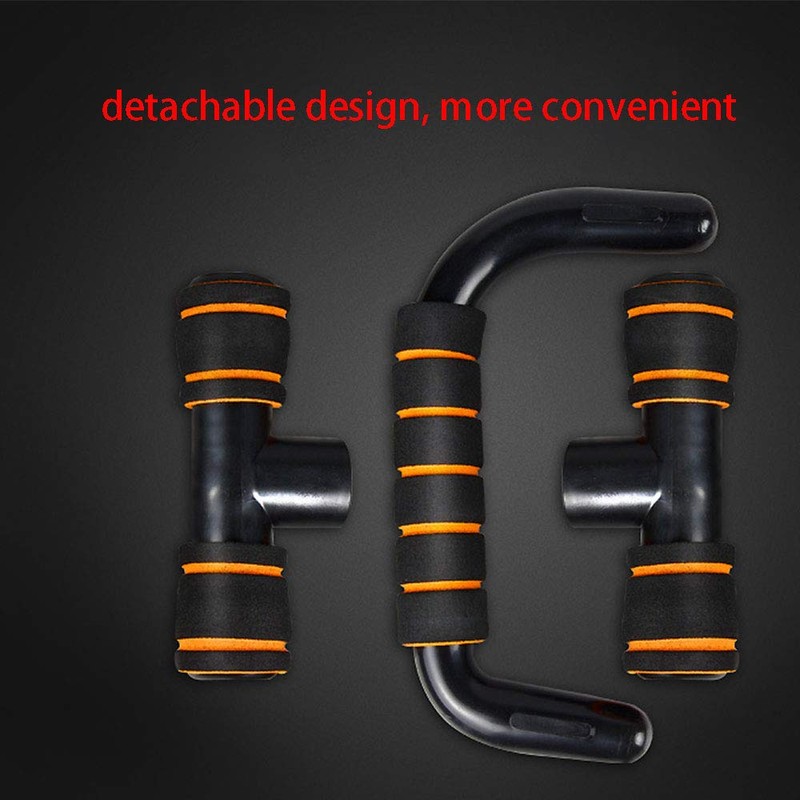 Fitness Push Up Bar Black with Red Muscle Board for