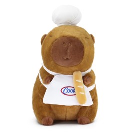 TXDRRA Cute Capybara Soft Plush Animal Toys, Capybara Stuffed Aniamls Toys for Girls Kids Adults Birthdays Valentines Gift (Chef Kapibala)