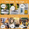 TrustyTails Dog Car Seat for Small Dogs - Foldable, 35kg
