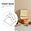 SHINEOFI Toast Display Rack Stainless Steel Bread Stand Space Saving