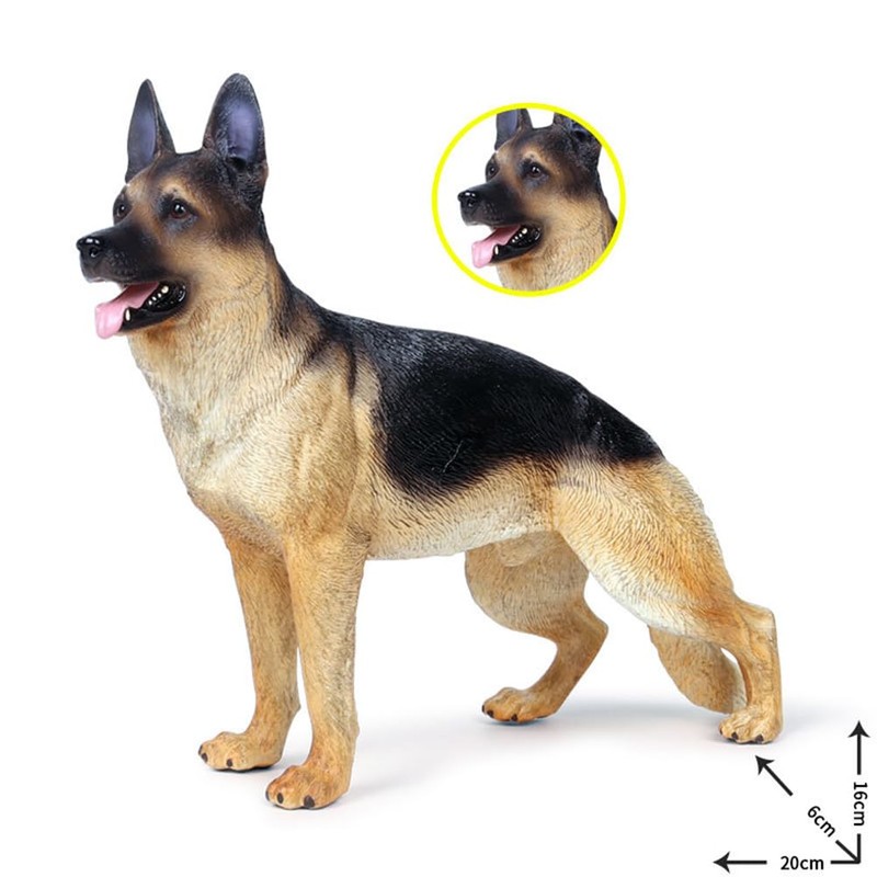 Artificial Shepherd Model Plastic Dog Figure Micro Landscape Simulation Dog