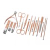 Silver Access Kit De Herramientas Para Pedicura Manicura Estuche 18