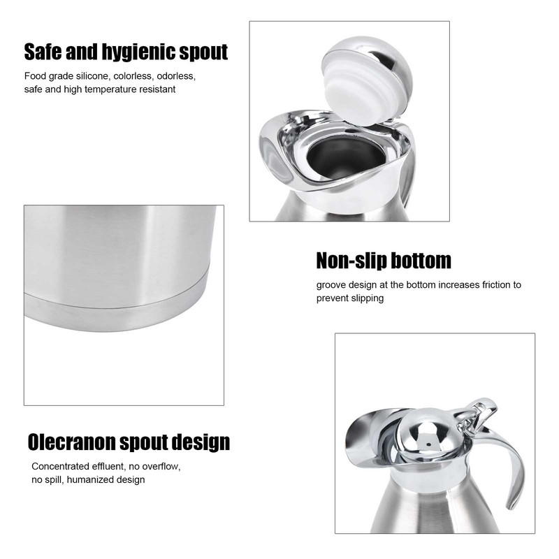 Vacuum Jug Stainless Steel Portable Household Thermal Insulation Kettle Cold