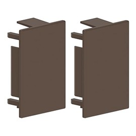 Habengut End Caps for Mounting the Cable Duct 40 x 60 mm, Brown