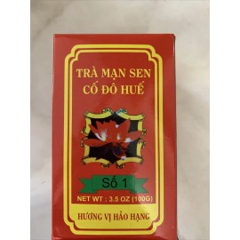 Co Do Hue Lotus Green Tea - Tra Man Sen Co Do Hue 3.5oz 100g Product Of Việt Nam