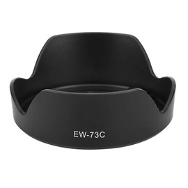 Yunir Lens Hood, EW-73C Black Portable Camera Mount Lens Hood Shade, Hood Replacement for Canon EF-S 10-18mm f4.5-5.6 IS STM