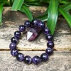 14MM Amethyst Bracelet for Men | Natural Third Eye &