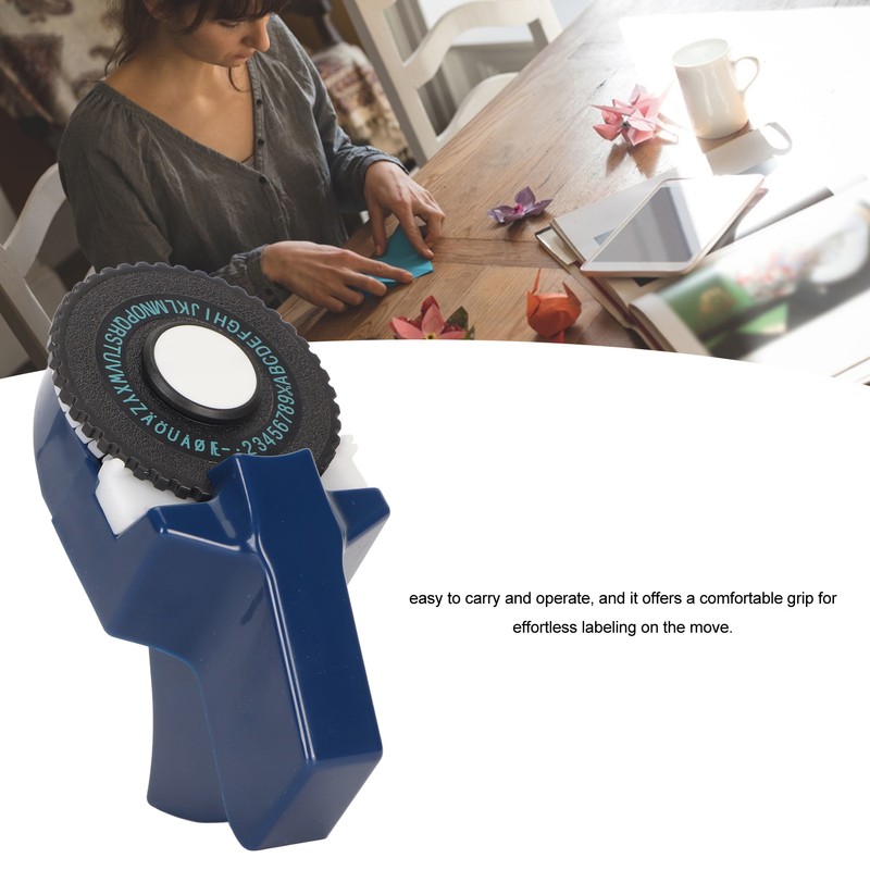 Embossing Label Maker Inkless Easy Operation Ergonomic Design Portable Label