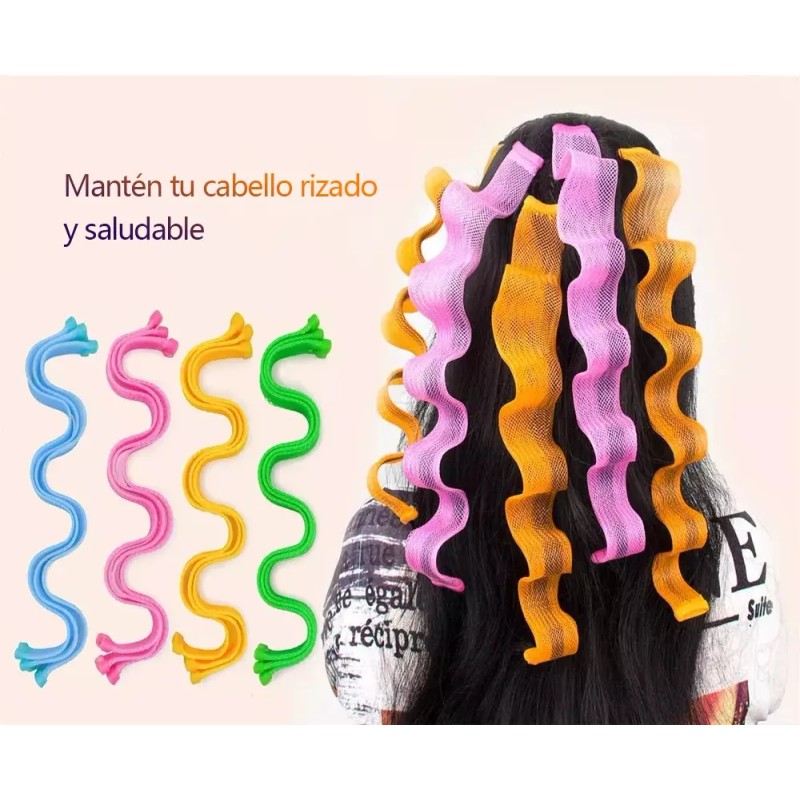 Rizador Sin Calor, 40 Pzs De Rizador Mágico Diy, 55
