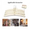 Wonafa 5 Pcs Satin Padded Hangers for Women Clothing, Sweater