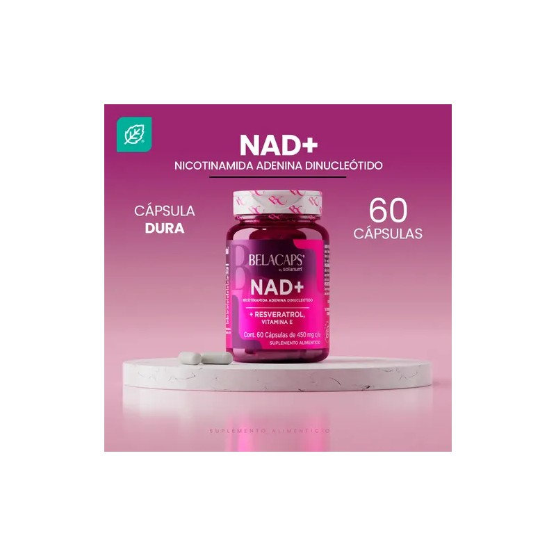 Belacaps Nad Con Vitamina E Y Resveratrol 60 Cápsulas Sin