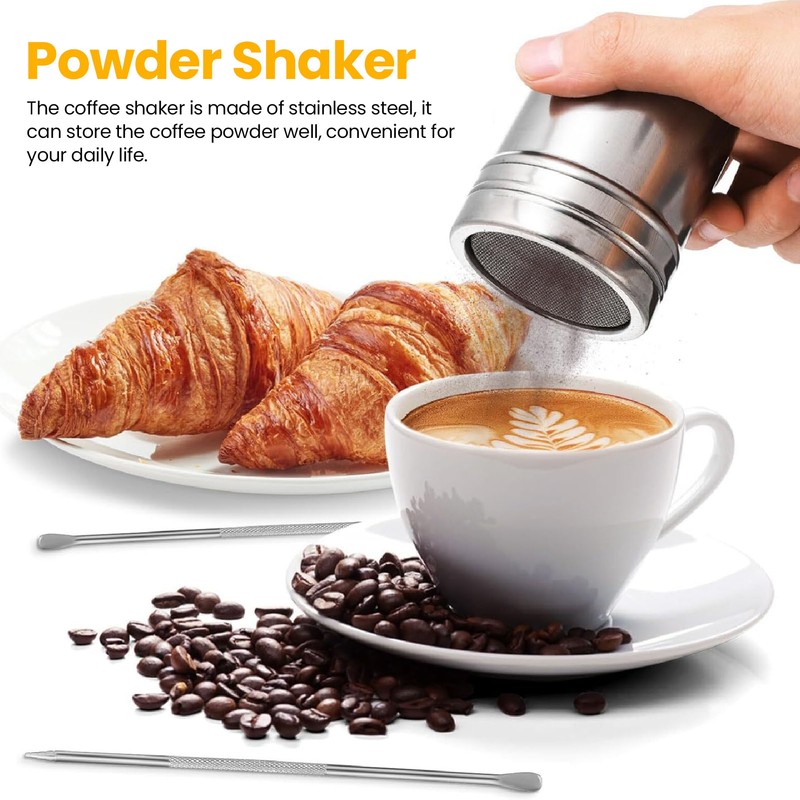 Coffee Decorating Stencils Coffee Carving Pen Set Stainless Steel Portable
