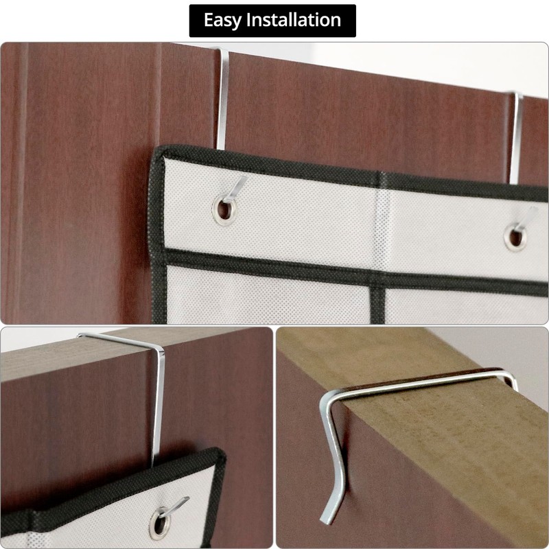 QWORK® Door Hanging Storage, 12 Large Pockets, Over The Door